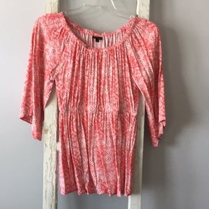Beautiful Coral Blouse by Coco + Carmen